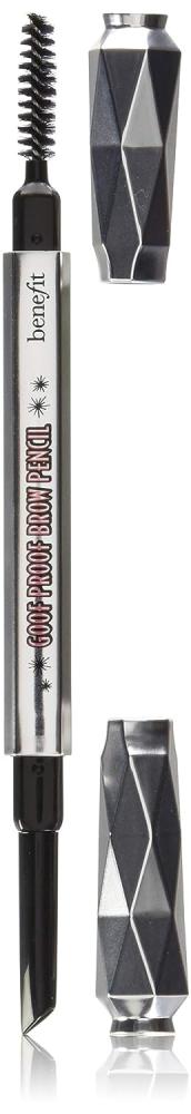 Benefit, Brow pencil, Goof Proof, 5 Warm black brown, 0.01 oz (0.34 g) waterproof eyebrow dyeing cream pencil with brush lasting natural non smudge brown grey setting dye eye brow pen makeup cosmetic