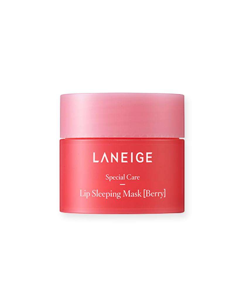 Laneige, Lip sleeping mask, Berry, 0.1 oz (3 g) labello lip balm moisturising lip care original with shea butter 0 16 oz 4 8 g
