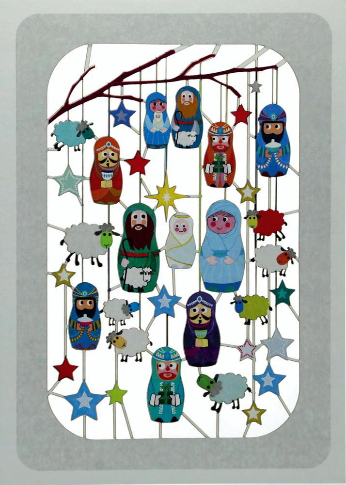 Matryoshka dolls Card julyarts the backs of the two dogs die cuts for card making stencils for diy embossing scrapbook album paper card decoration