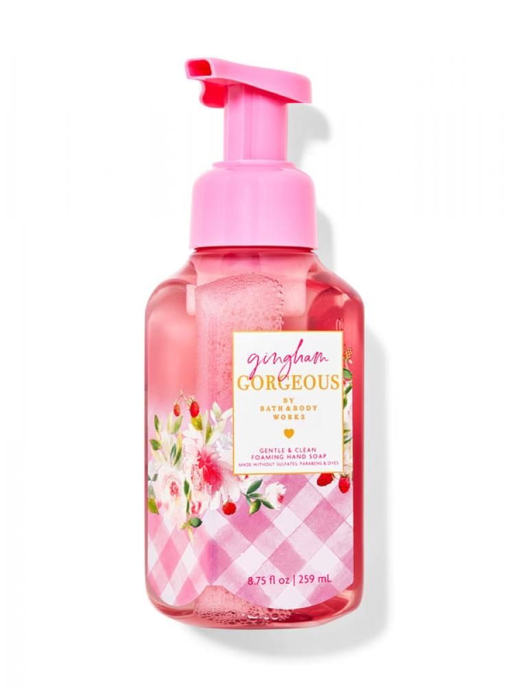 Bath and Body Works, Foaming hand soap, Gingham gorgeous, Gentle and clean, 8.75 fl. oz (259 ml) 130g 3pcs sulfur soap oil control cleansing face washing hand bath soap free shipping