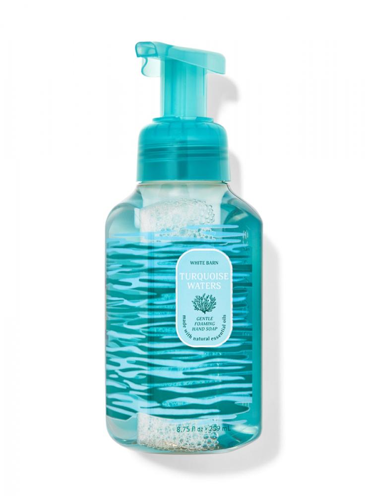 Bath and Body Works, Foaming hand soap, Turquoise waters, Gentle, 8.75 fl. oz (259 ml) bath and body works foaming hand soap turquoise waters gentle 8 75 fl oz 259 ml
