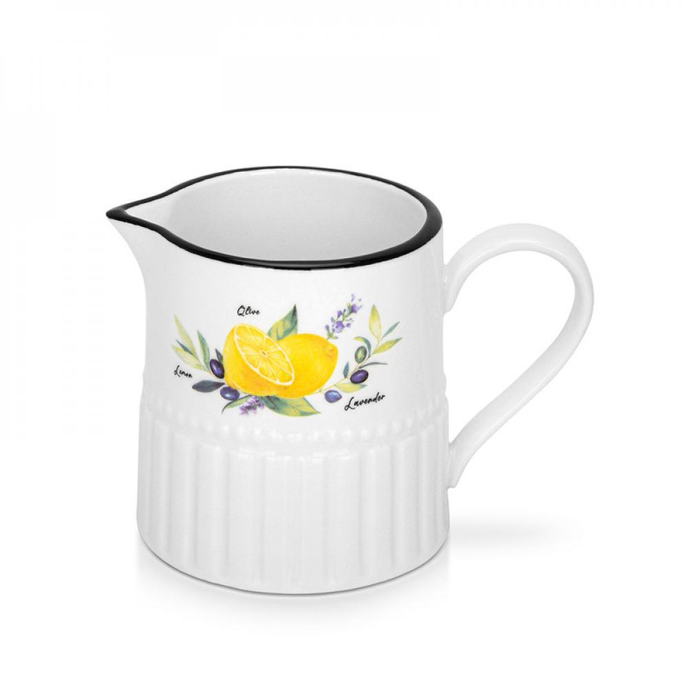 Fissman Pitcher Creamer and Lemon Provence Series 250 ml Porcelain fissman bowl lemon provence series 12 cm porcelain