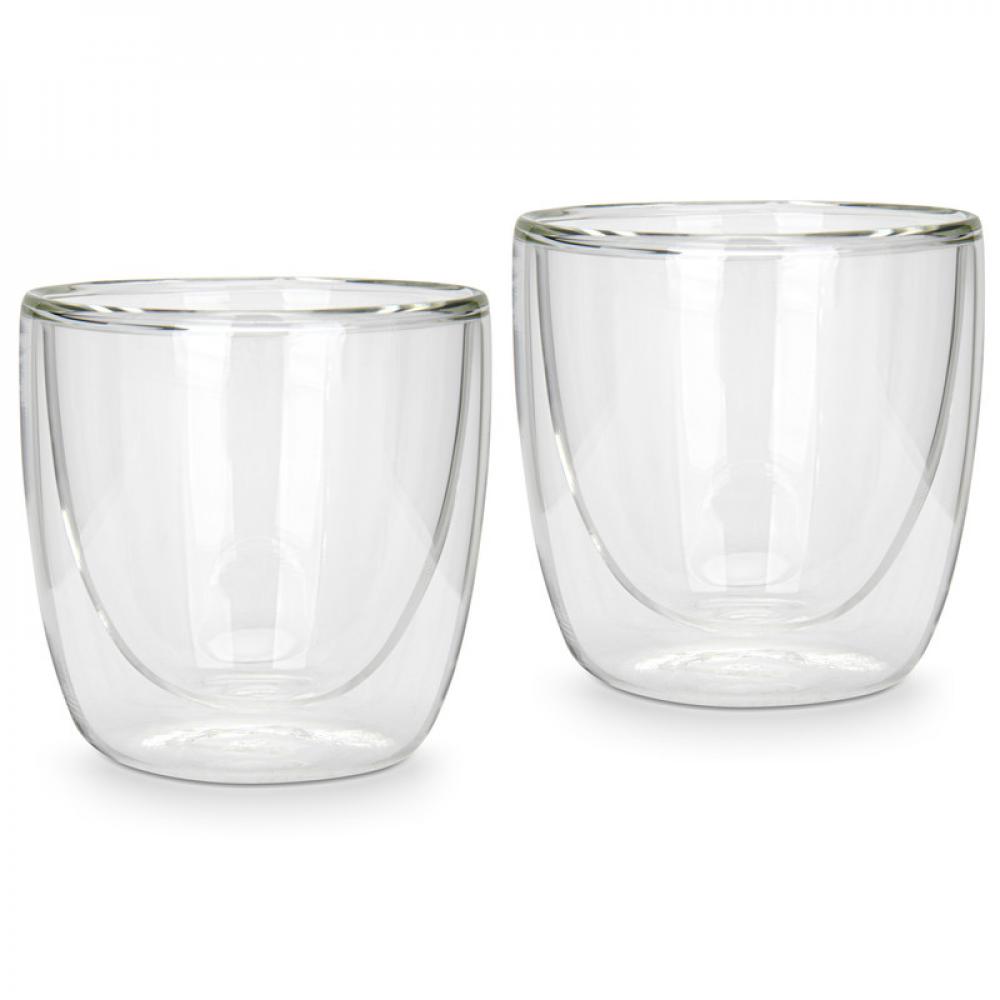 цена Fissman 2-Piece Double Wall Glasses 100 ml Borosilicate Glass