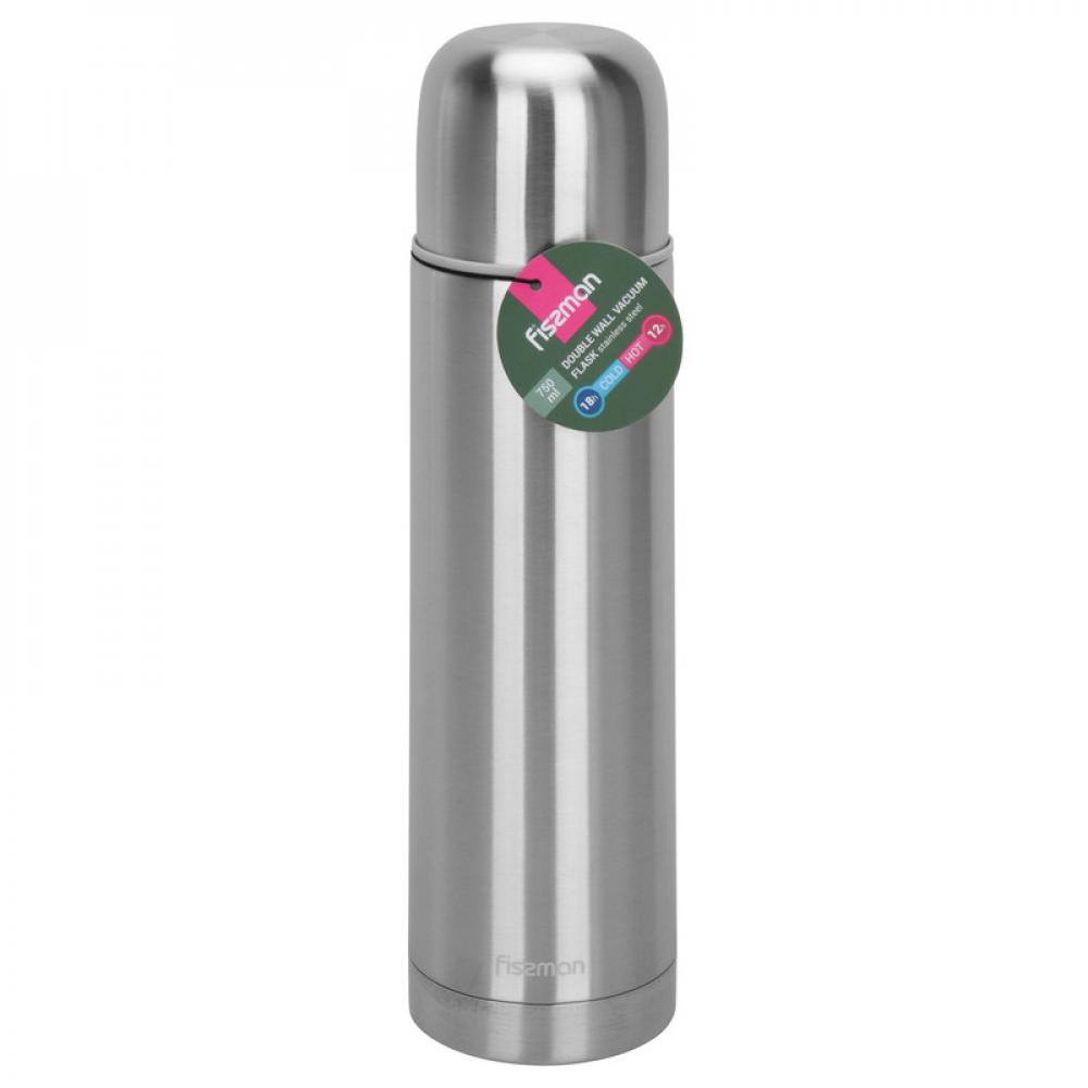 Fissman Double Wall Vacuum Flask 750 ml Stainless Steel цена и фото