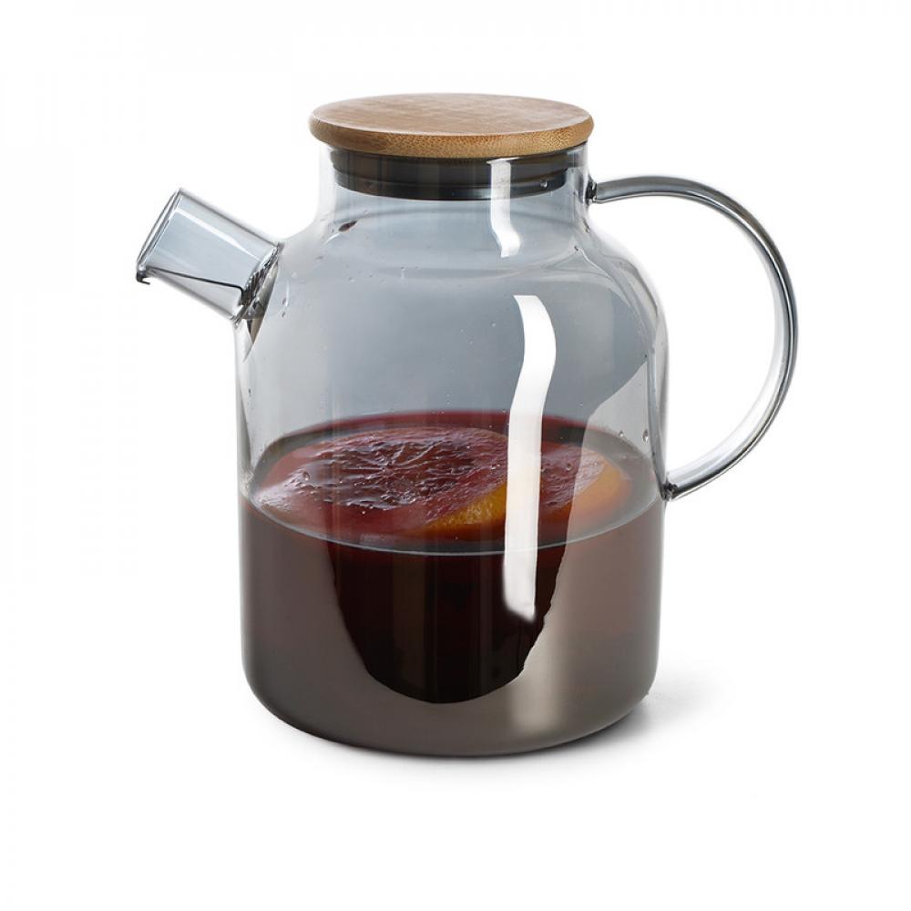 Fissman Tea Pot 1800 ml With Steel Infuser Heat Resistant Glass цена и фото