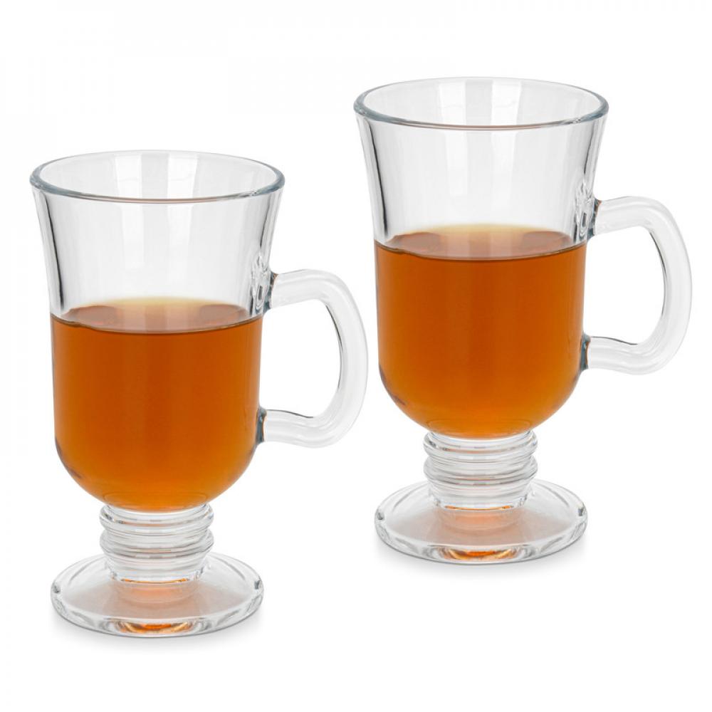 Fissman 2-Piece Mugs For Irish Coffee 250 ml Glass europe enamel red wine glass cup retro goblet crystal cups sets champagne glasses cups wedding glasses home drinking ware