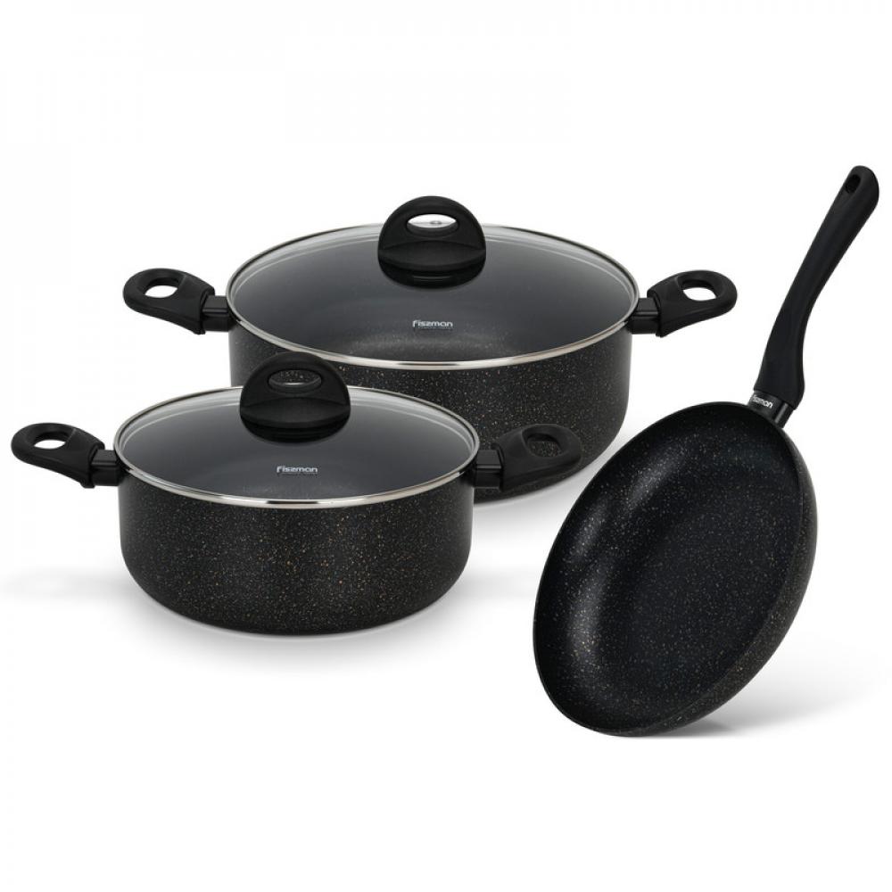 Fissman Cookware Set PROMO 5 pcs with Aluminium and Non-stick Coating interpretation of qunfang pu additions and corrections the inner pages are clean and the quality is good