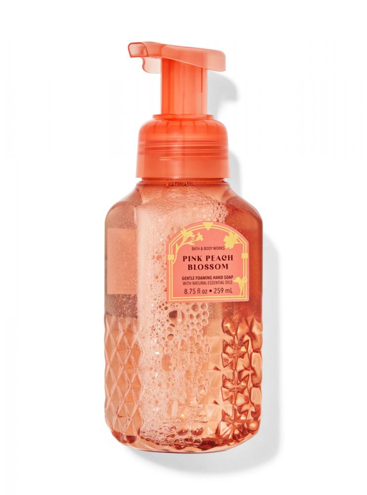 Bath and Body Works, Foaming hand soap, Pink peach blossom, Gentle, 8.75 fl. oz (259 ml) bath and body works foaming hand soap strawberry pound cake gentle 8 75 fl oz 259 ml