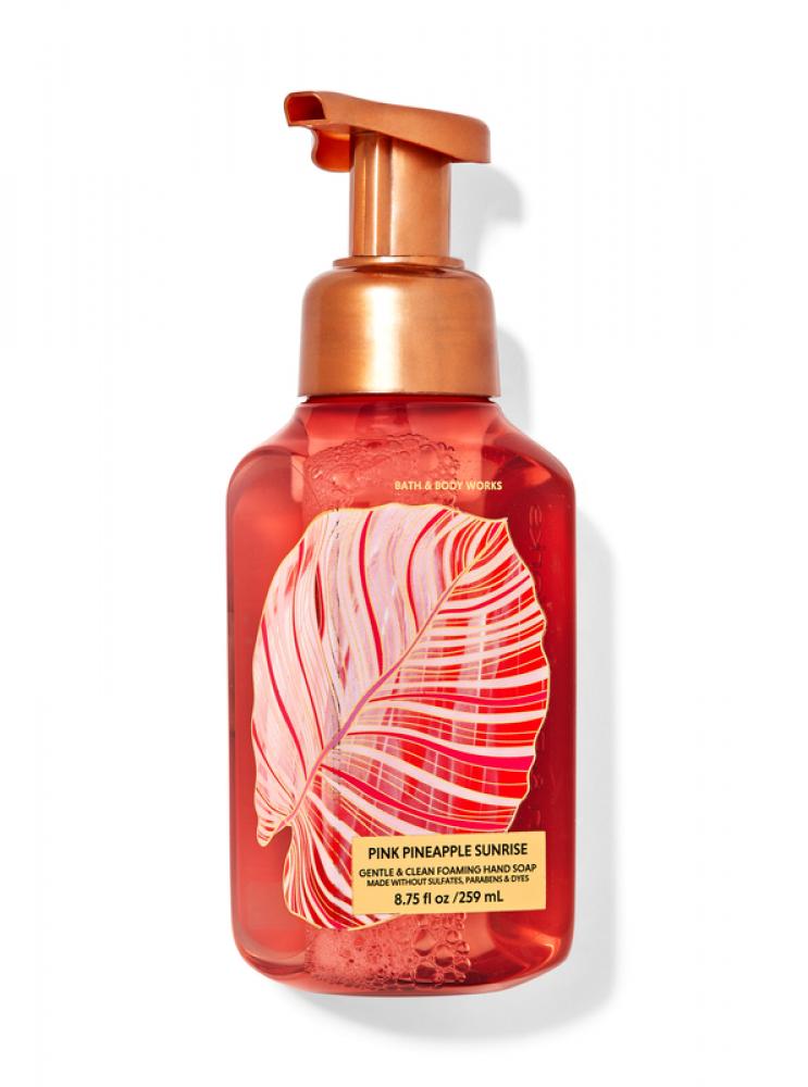 Bath and Body Works, Foaming hand soap, Pink pineapple sunrise, Gentle and clean, 8.75 fl. oz (259 ml) faith in nature body wash refreshing lemon and tea tree 13 5 fl oz 400 ml
