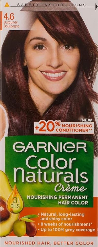 цена Garnier, Permanent hair color, 4.6 Burgundy, 3.8 fl. oz (112 ml)