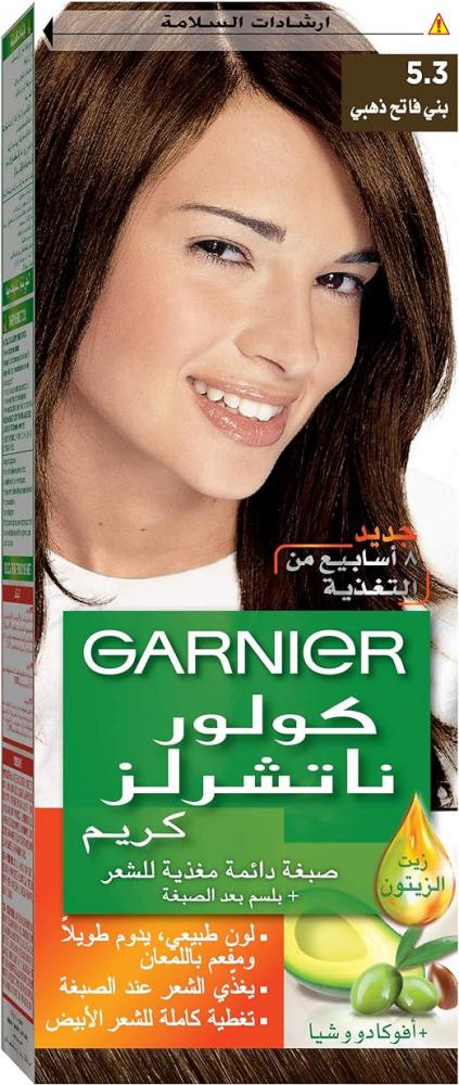 garnier permanent hair color 8 0 light blonde 3 8 fl oz 112 ml Garnier, Permanent hair color, 5.3 Light golden brown, 3.8 fl. oz (112 ml)