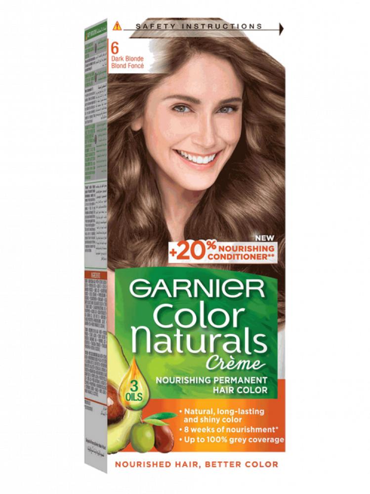 garnier permanent hair color 8 1 light ash blonde 3 8 fl oz 112 ml Garnier, Permanent hair color, 6 Dark blonde, 3.8 fl. oz (112 ml)