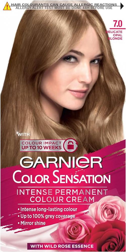 цена Garnier, Permanent hair color, 7 Blonde, 3.8 fl. oz (112 ml)