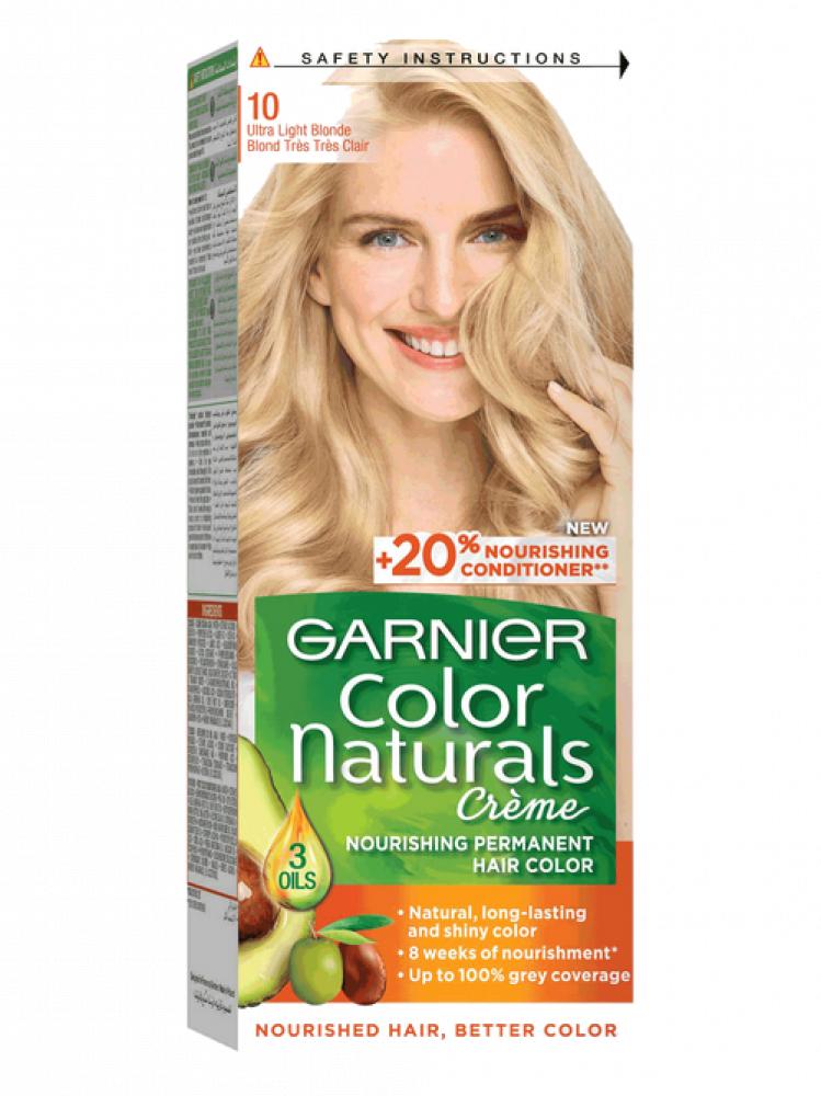 Garnier, Permanent hair color, 10.0 Ultra light blonde, 3.8 fl. oz (112 ml) garnier conditioner ultra doux healing castor and almond oils 400 ml