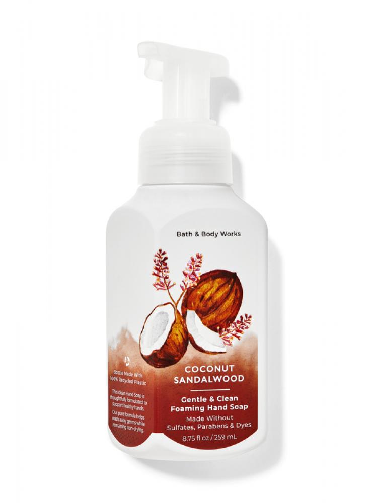 Bath and Body Works, Foaming hand soap, Coconut and sandalwood, Gentle and clean, 8.75 fl. oz (259 ml) bath and body works foaming hand soap turquoise waters gentle and clean 8 75 fl oz 259 ml