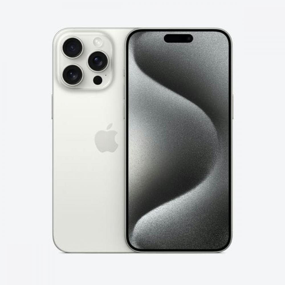 Apple iPhone 15 Pro Max, 256 GB, White Titanium, eSIM apple iphone 15 pro 256 gb black titanium esim