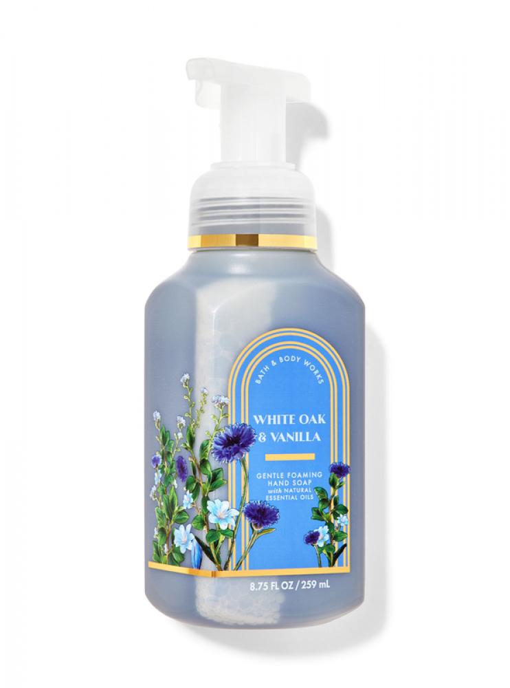 Bath and Body Works, Foaming hand soap, White oak vanilla, Gentle, 8.75 fl. oz (259 ml) montessori life practical materials for washing hands dishes cloth works small iron tub bucket kettle for kids play house