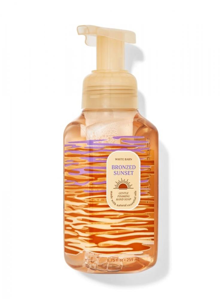 Bath and Body Works, Foaming hand soap, Bronzed sunset, Gentle, 8.75 fl. oz (259 ml) kiss my face hand sanitizer with aloe fragrance free 17 fl oz 502 ml