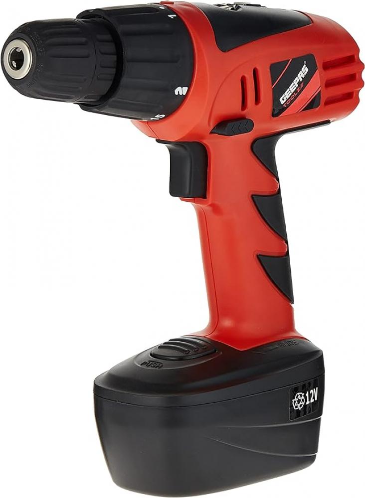 цена Geepas - Cordless Drill set, Wireless Electric Drill, High and Low Speed (GCD7628)