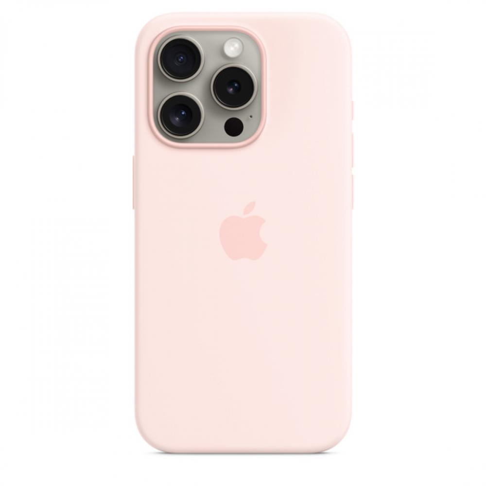 Apple Iphone 15 Pro Silicone Case Mt1f3zma Light Pink With Magsafe apple magsafe charger mhxh3zea