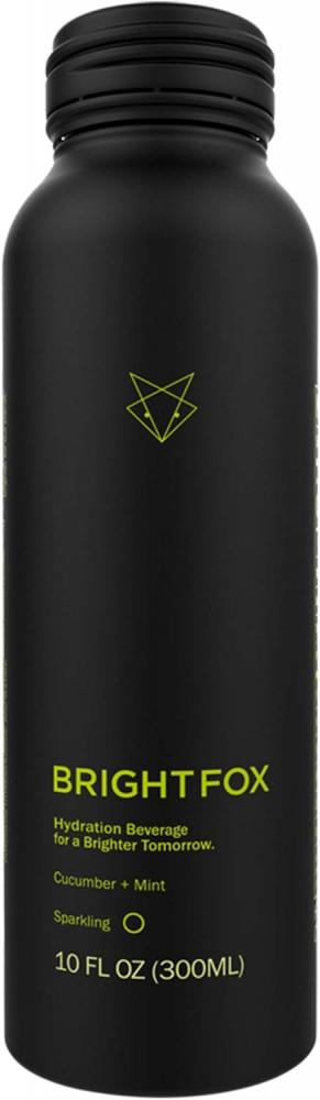 Brightfox, Hydration beverage, Sparkling, Cucumber + mint, 10 fl. oz (300 ml) interdesign crisp beverage holder clear