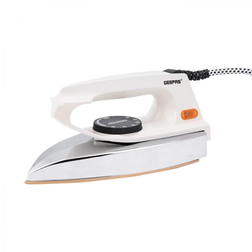 Geepas - Automatic Dry Iron 1200W - 60 Micron Teflon Sole Plated, Big Fabric Guide Pilot Indicator Overheat Protection (GDI7729)