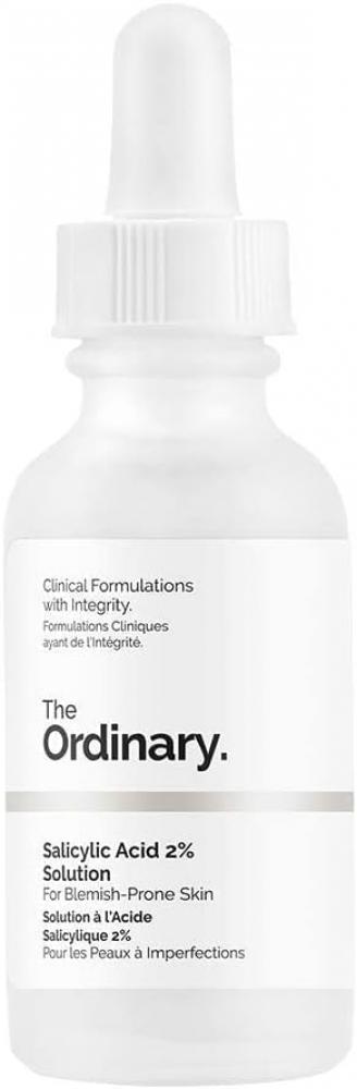 цена The Ordinary, Serum, Salicylic acid 2% solution, For acne-prone skin, 1.0 fl. oz (30ml)