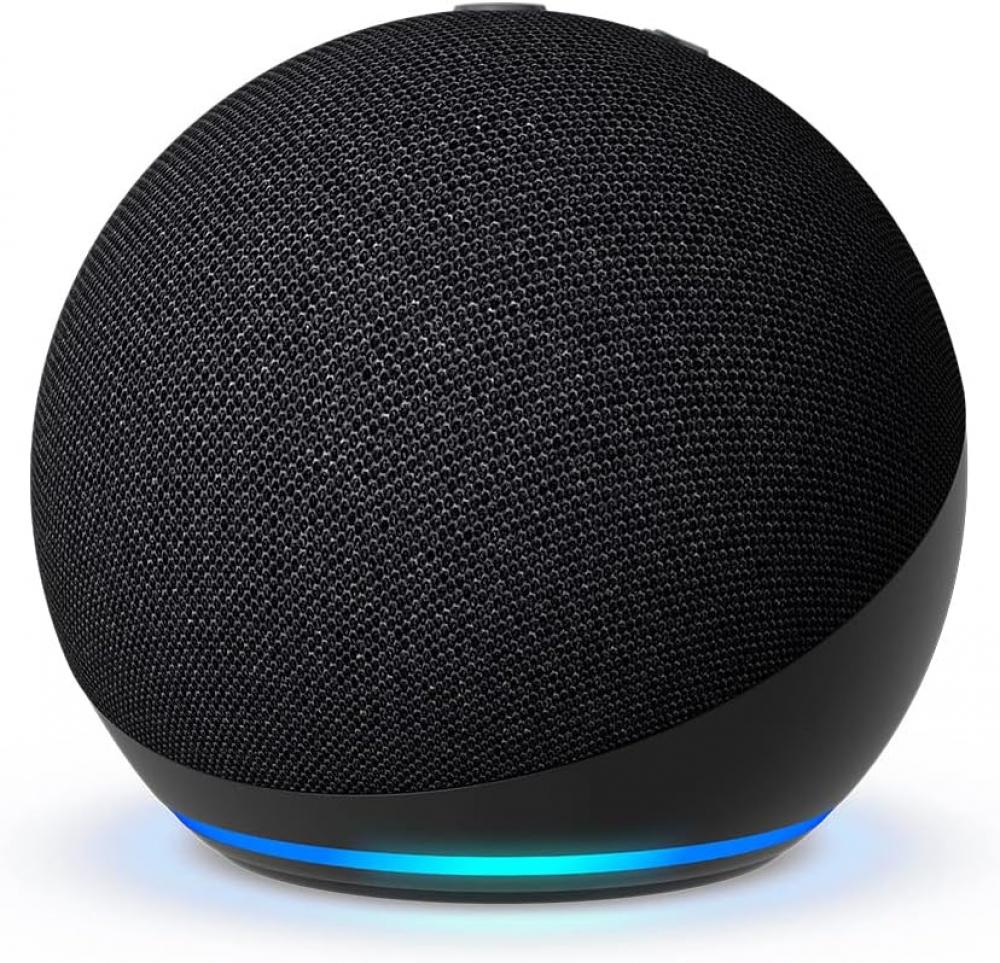 Echo Dot (5th Gen) smart bluetooth speaker with vibrant sound and Alexa Use your voice to control smart home devices, play music or the Quran, and m wifi tuya smart temperature and humidity sensor with buzzer alarm voice control via alexa google home thermometer humidimeter