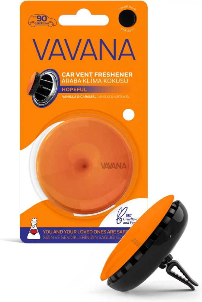 Vavana, Car air freshener with easy-to-use vent diffuser, Essential oils, Hopeful excefore car air freshener perfume pendant essential oil set of 4 pcs