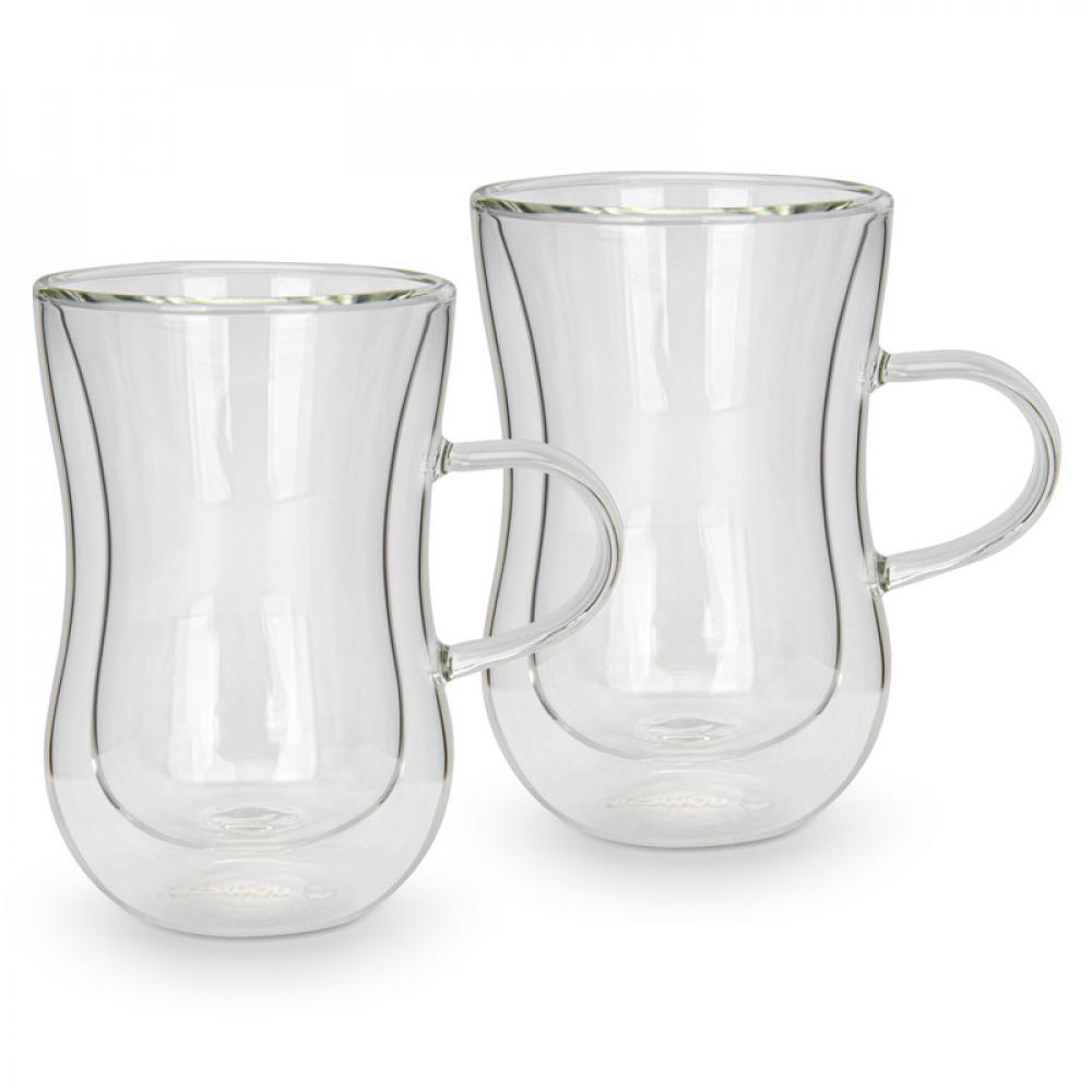 Fissman Double Wall Cups Borosilicate Glass 150 ml 2 pcs glasses case