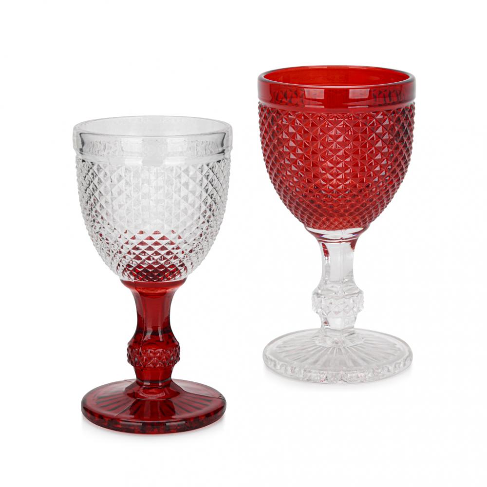 Fissman Wine Glasses Glass 280 ml 2 pcs phnom penh red wine glass crystal glasses goblet crystal diamond stone red wine glass wine set goblet