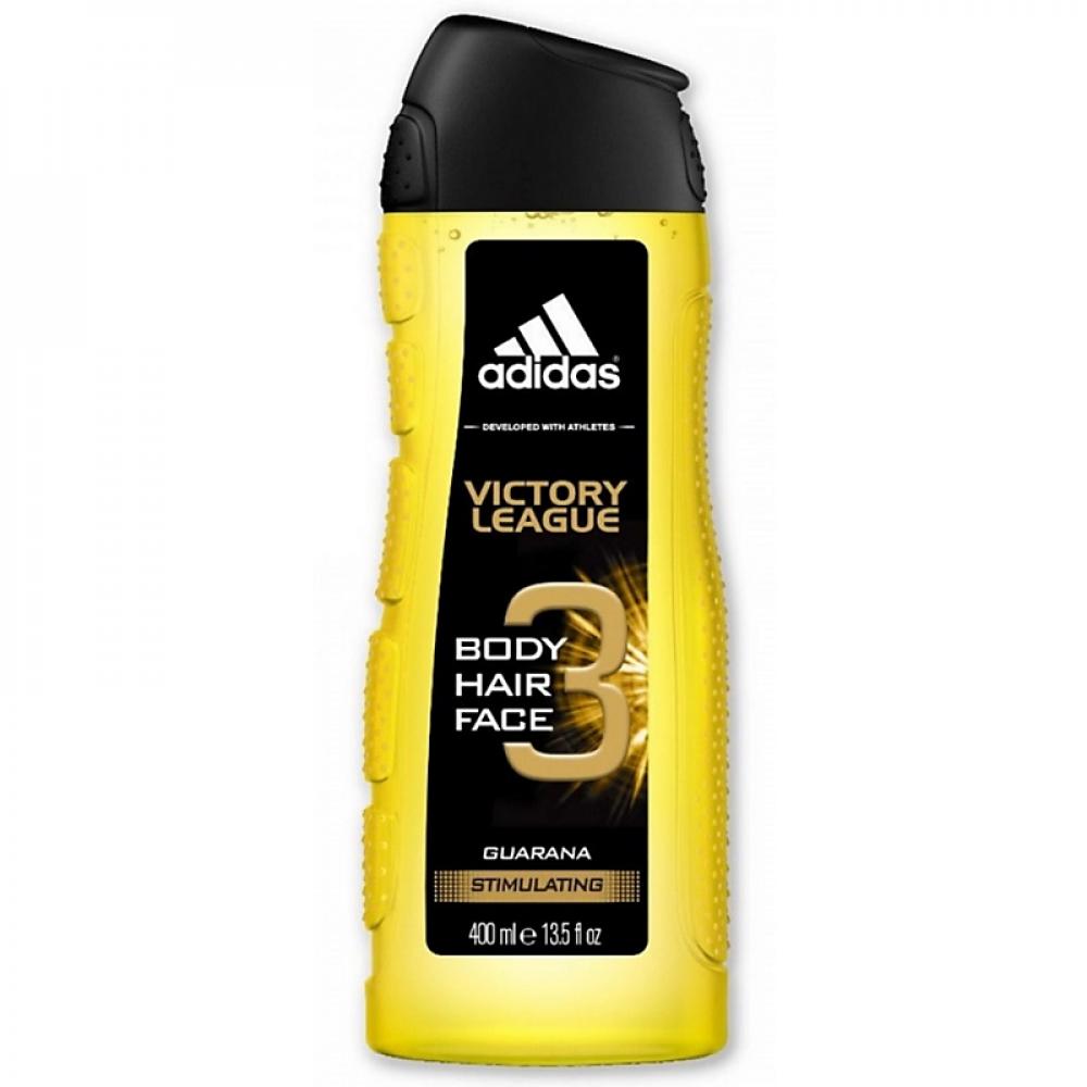 цена Adidas, Shower gel, Victory League 3 in 1, Fresh energy, 13.5 fl. oz (400 ml)