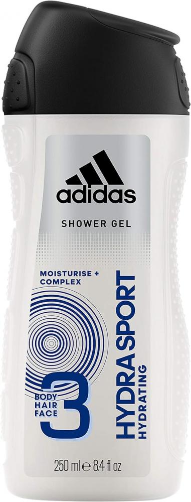 цена Adidas, Shower gel, Hydra Sport 3 in 1, 8.4 fl. oz (250ml)