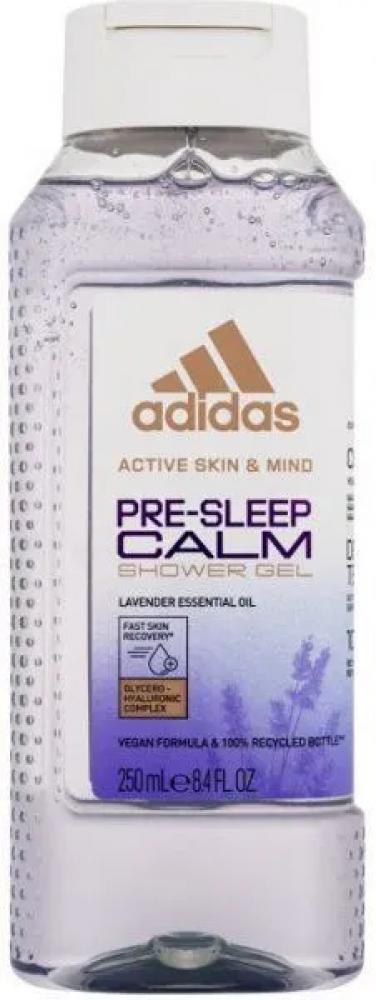 Adidas, Shower gel, Active skin and mind pre-sleep, Calm , 8.4 fl. oz (250 ml) shower cap disposable 100 pcs thickening women waterproof shower caps normal size clear
