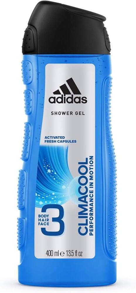 Adidas, Shower gel, Climacool 3 in 1, 13.5 fl. oz (400 ml) adidas shower gel ice dive 3 in 1 marine extract 13 5 fl oz 400 ml