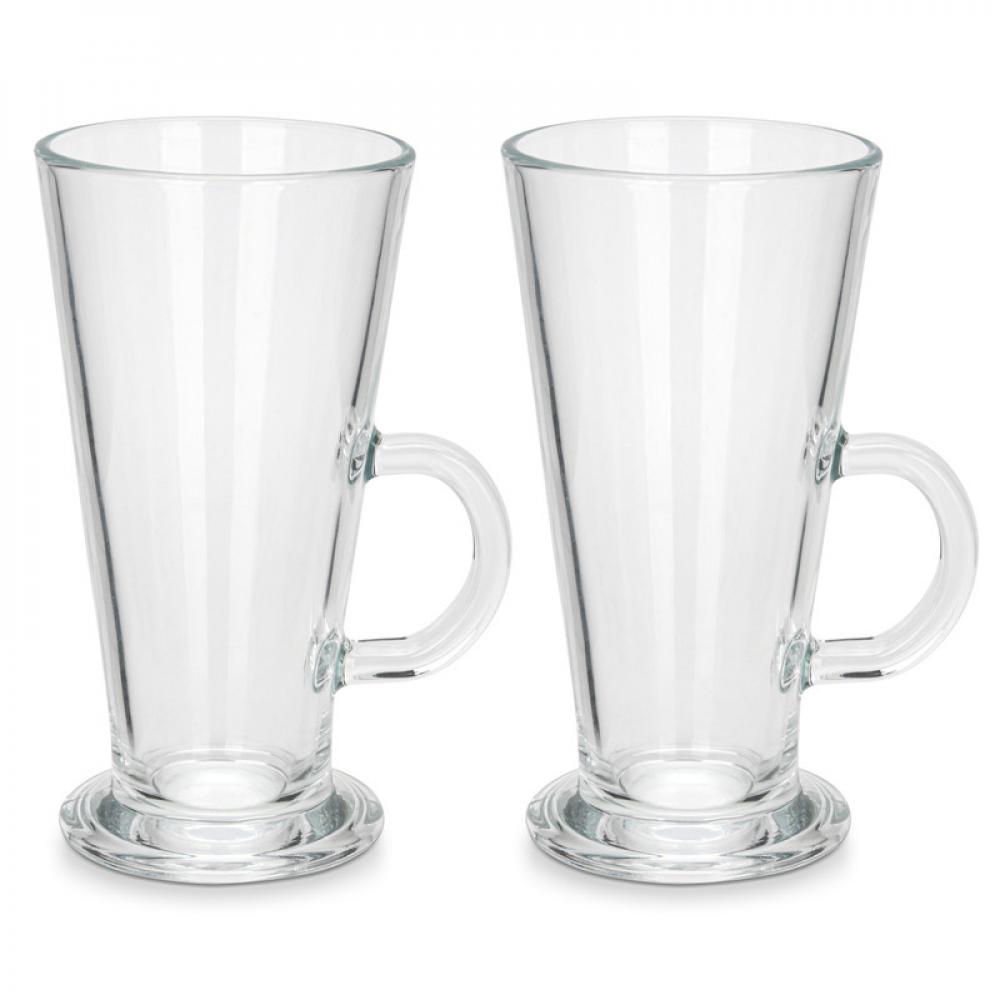 цена Fissman Mugs for latte Glass 280 ml 2 pcs