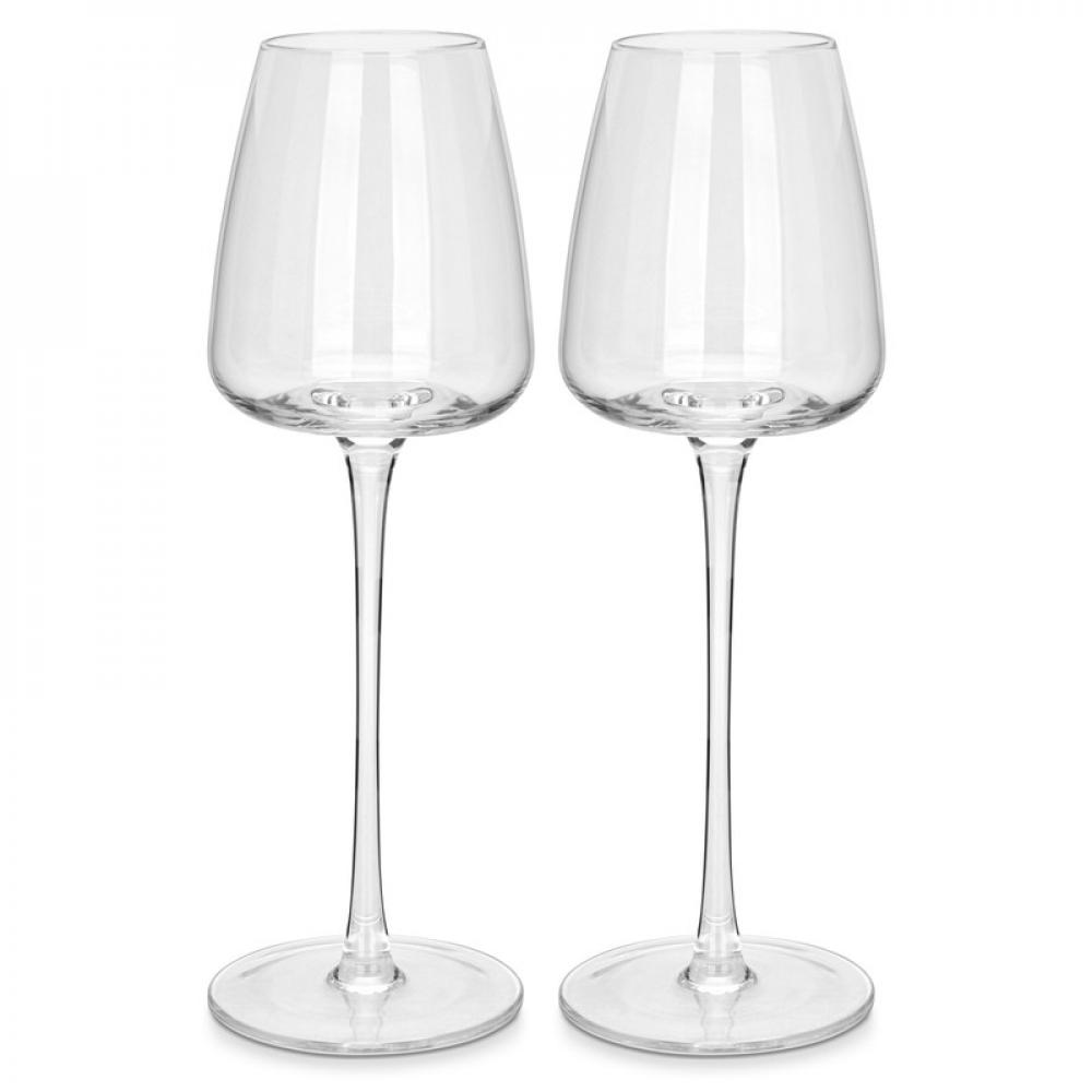 Fissman White Wine Glasses Set Glass 310 ml 2 pcs unique shape artistic hand blown glass chandeliers