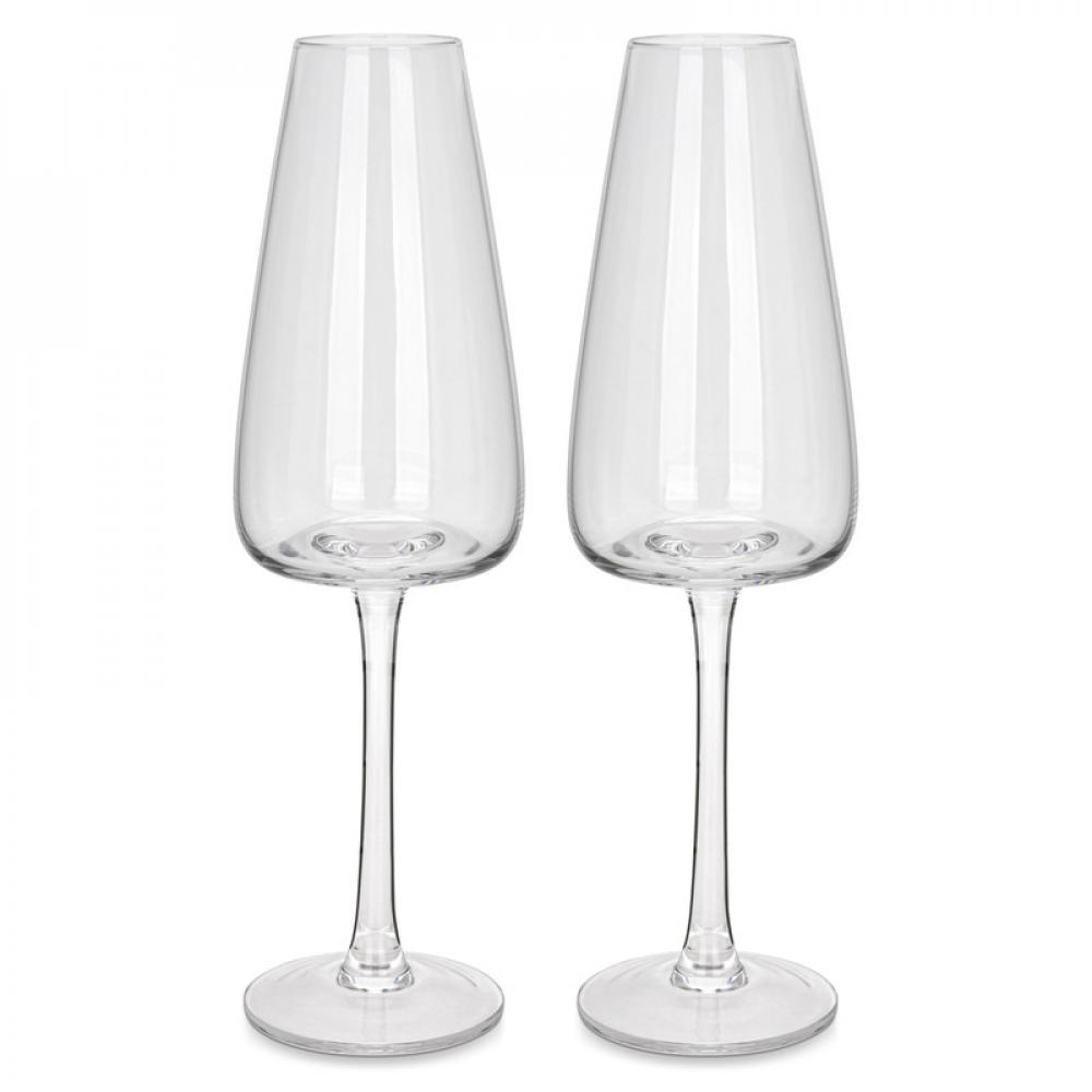Fissman Champagne Glass Set 230ml 2 pcs phnom penh red wine glass crystal glasses goblet crystal diamond stone red wine glass wine set goblet