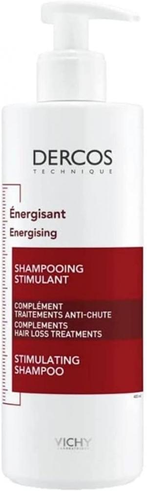 Vichy, Shampoo, Dercos, Energising, Stimulating, 13.6 fl. oz (400 ml) vichy shampoo dercos anti dandruff 6 7 fl oz 200 ml