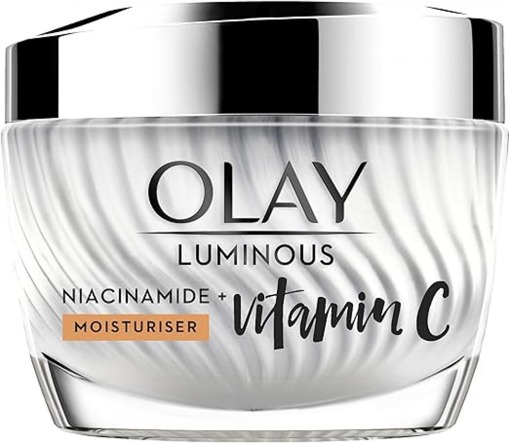 Olay, Face cream, Luminous, Niacinamide and vitamin C, 1.7 fl. oz (50 g) pure vitamin c serum with niacinamide for wrinkles dark spots