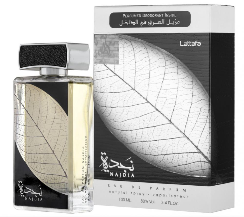 Lattafa \/ Eau de perfume, Najdia, Men, 100 ml lattafa eau de perfume ana abiyedh leather unisex 100 ml