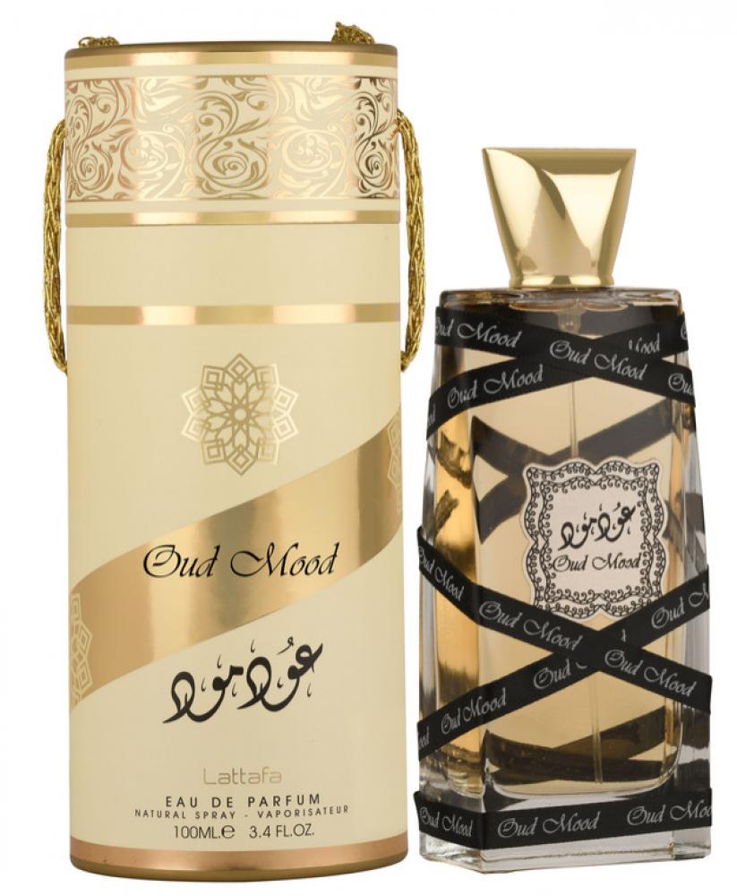 Lattafa \/ Eau de parfum, Oudh, Mood, Gold, Unisex, 100 ml lattafa eau de parfum qimmah gold women 100 ml