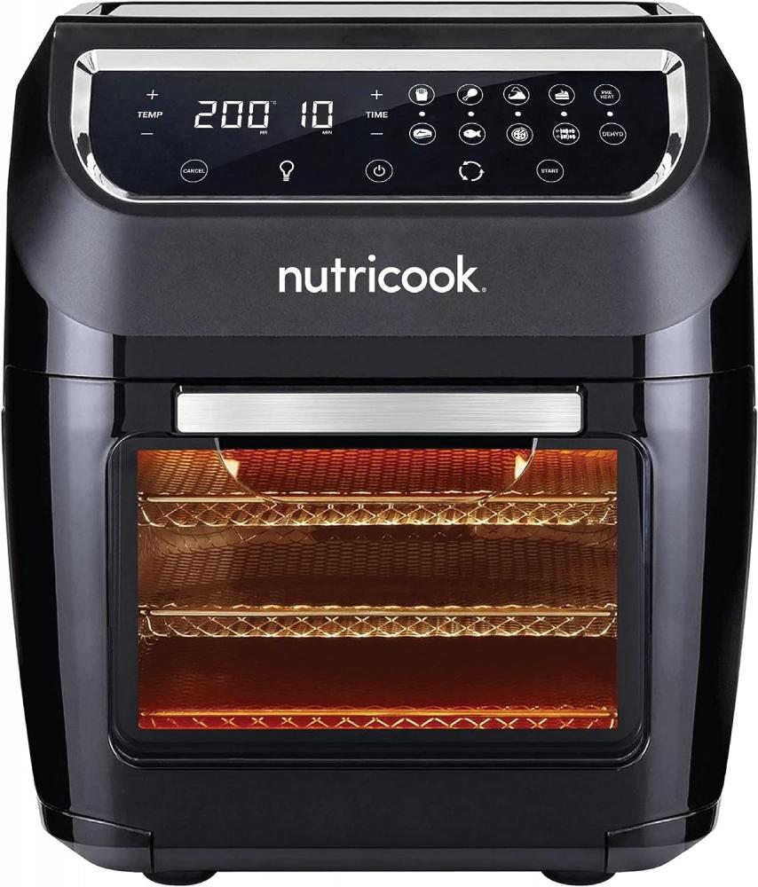 Nutricook Air Fryer Oven, 1800 Watts, Digital\/One Touch Control Panel Display yaxiicass air fryer without oils 5l large 1350w 360° baking oil free fryer smart timer temperature control electric home cooking