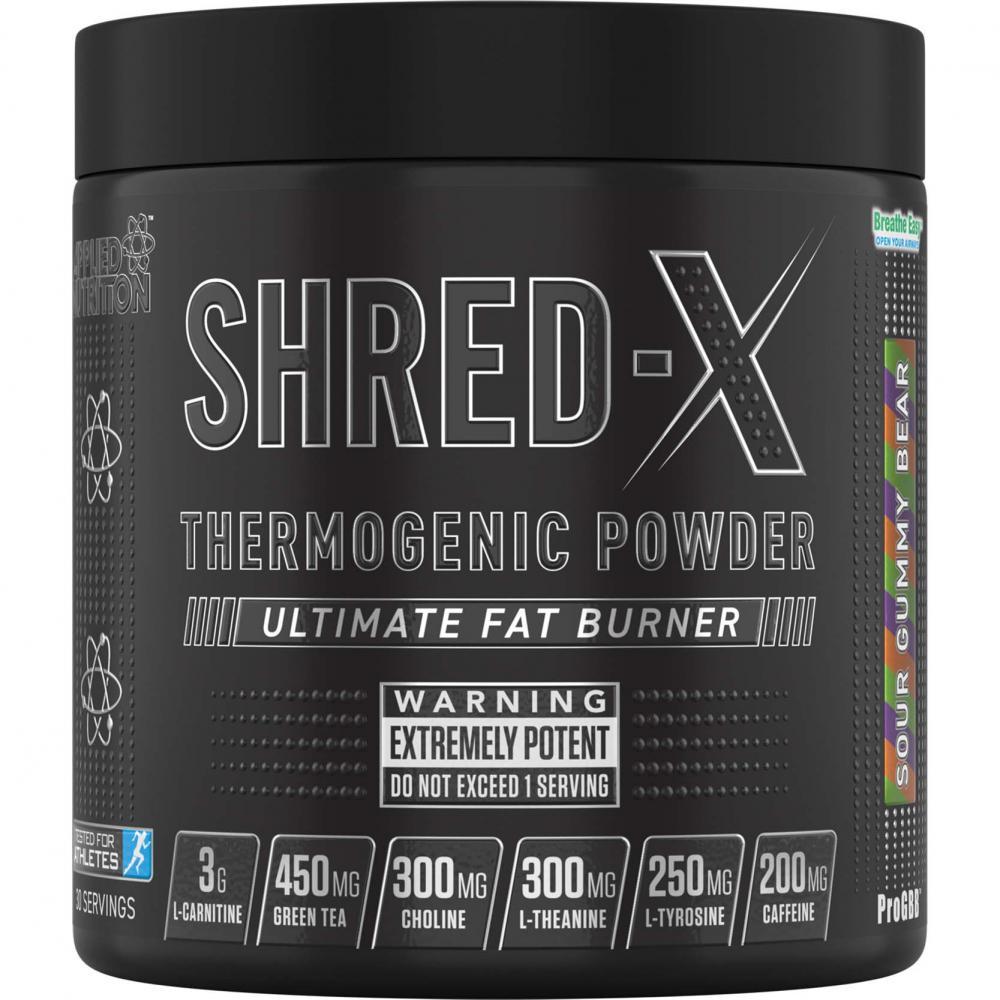 Applied Nutrition Shred X Thermogenic, Sour Gummy Bear, 30