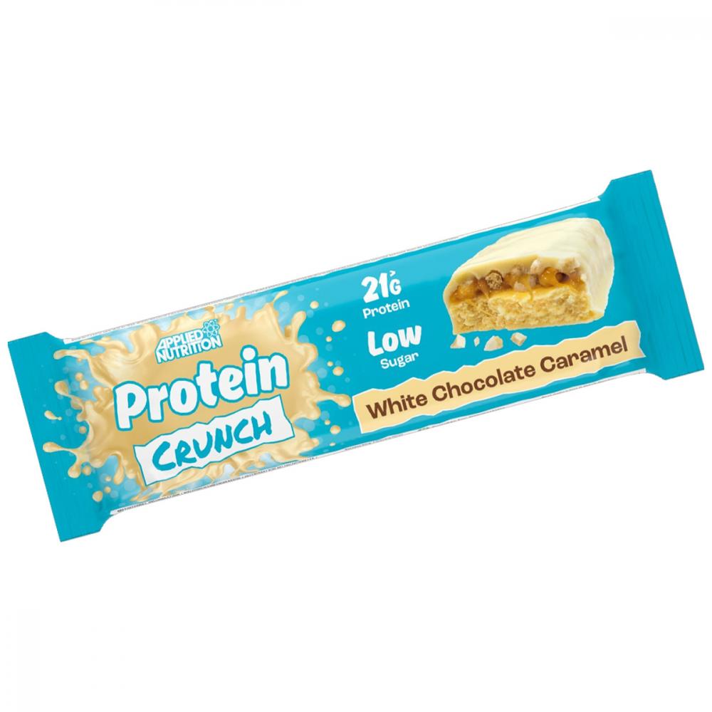 Applied Nutrition Protein Crunch Bar, White Chocolate Caramel, 1 Bar caramel cashew protein bar 55g