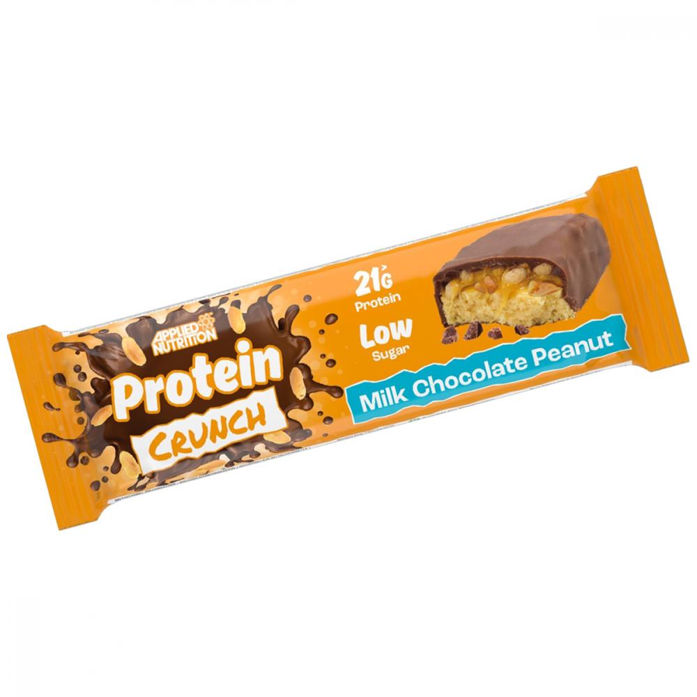 Applied Nutrition Protein Crunch Bar, Milk Chocolate Peanut, 1 Bar laperva keto bar milk chocolate