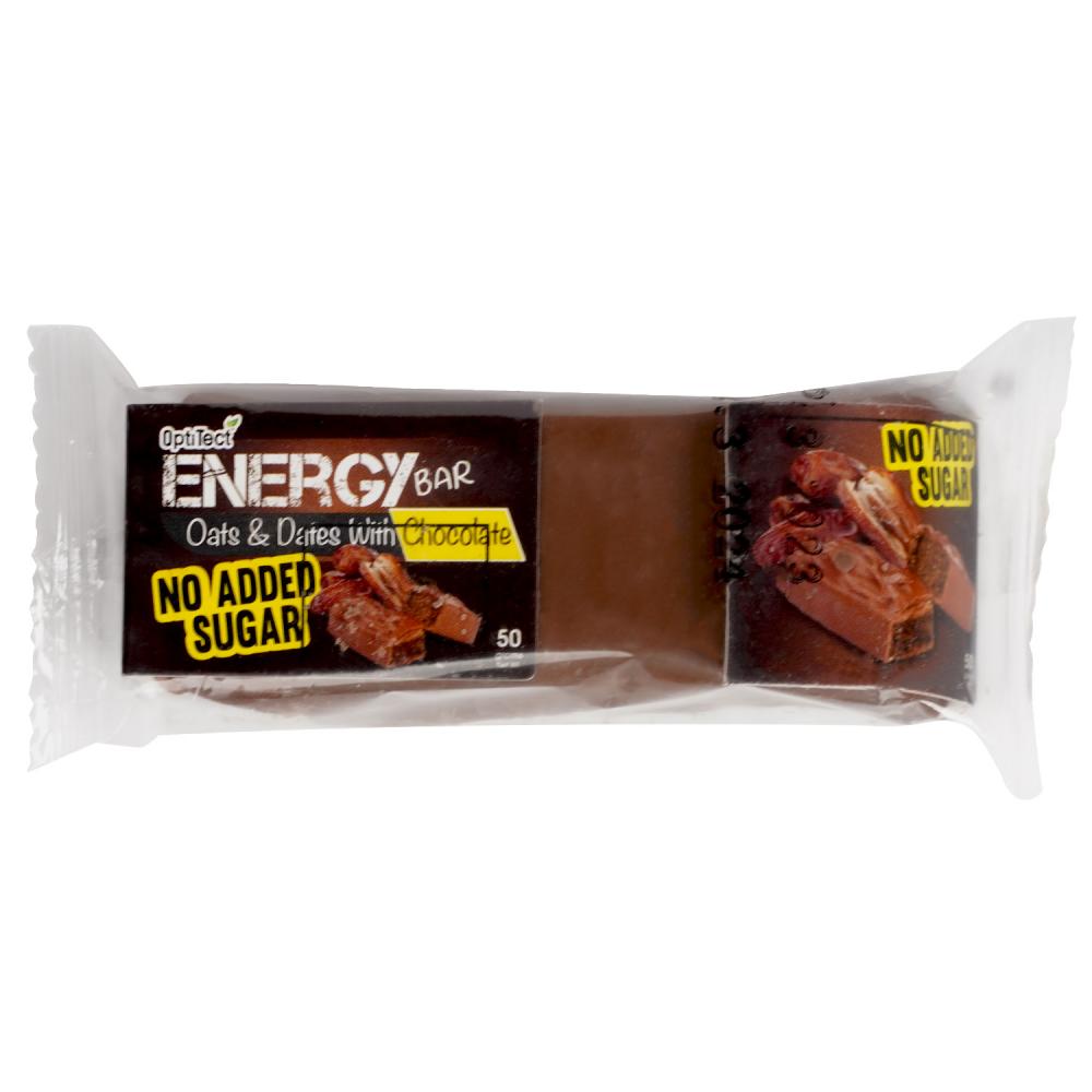 Optitect Energy Bar, Oats \& Dates With Chocolate, 1 Bar optitect quinoa rings snack barbecue 30 g