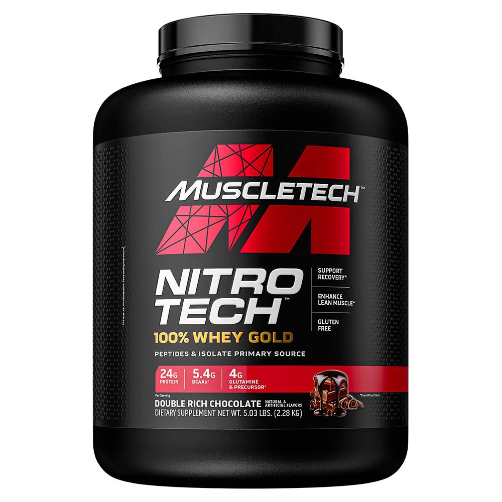 Muscletech Nitro Tech Whey Gold, Double Rich Chocolate, 5 LB high quality pure astragalus sp tragacanth gum 50 gr 200 gr free shipping
