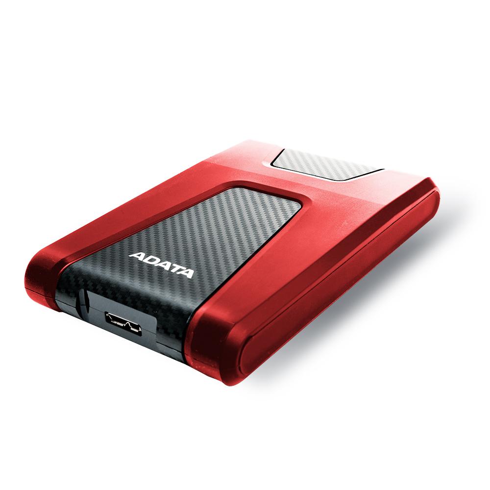 ADATA HD650 1TB RED USB 3.2 Gen 1 External Hard Drive, RED (AHD650-1TU3-CRD)