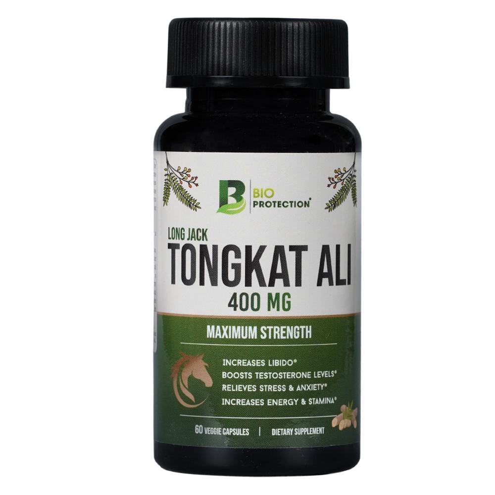Bio Protection Tongkat Ali, 60 Veggie Capsules tonic tea fo men penis increase sexuality improve sexual function strong erections growth length male big dick enhancement oil